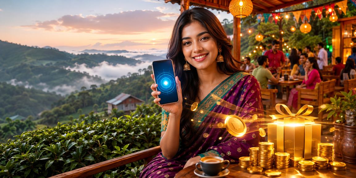 বান্দরবানের চা বাগানে মোবাইলে bd499 বেটিং করছেন একজন সদস্য